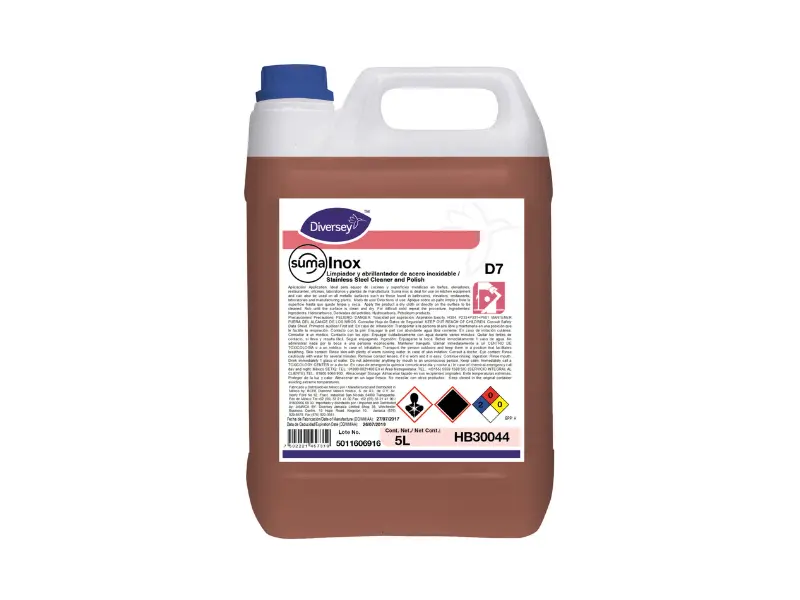 Limpiador de Acero Inoxidable, 5L, DIVERSEY
